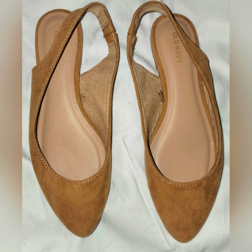 Old Navy Camel colored sling back flats